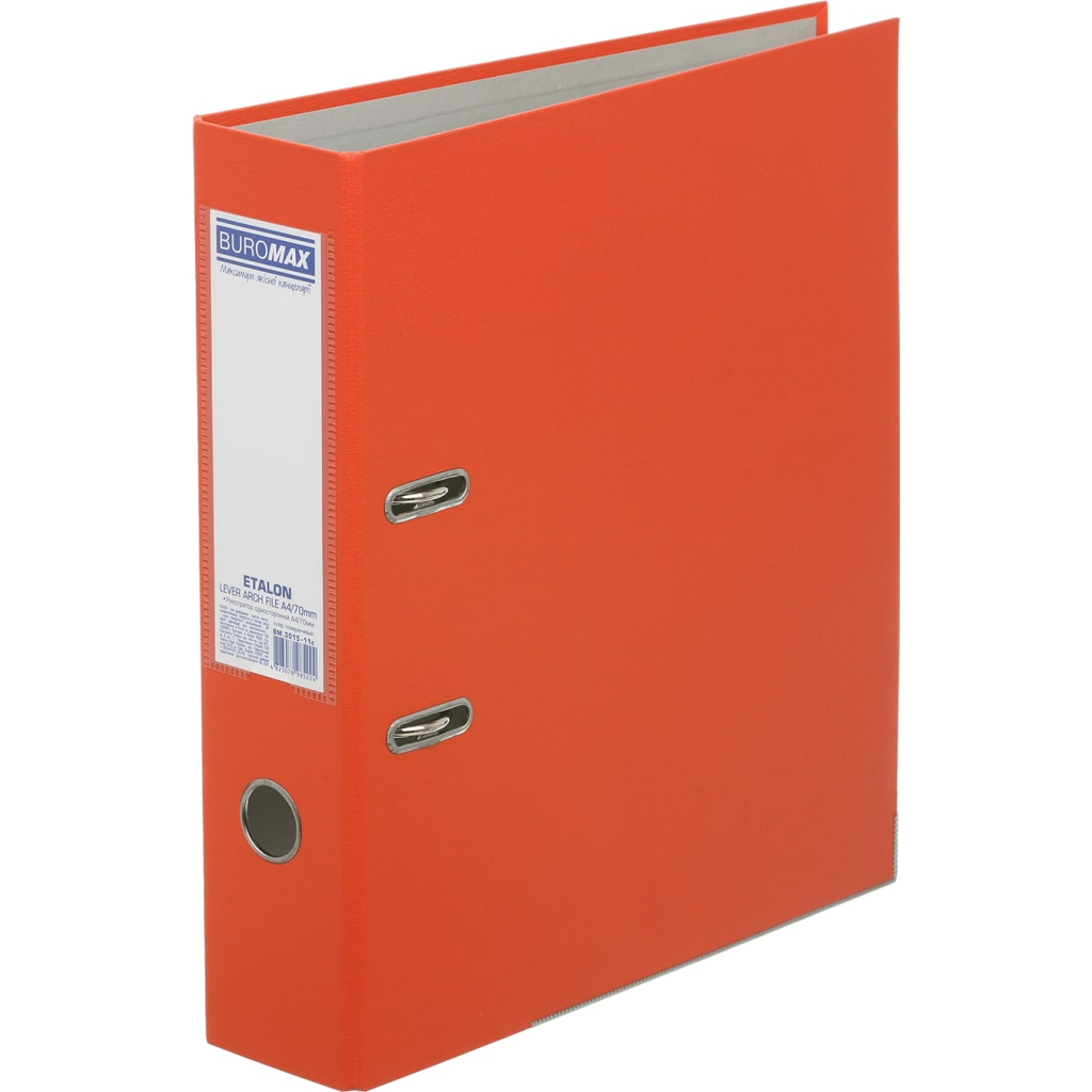 Папка - реєстратор Buromax Etalon A4 75 мм Помаранчева (BM.3015-11c) - зображення 1