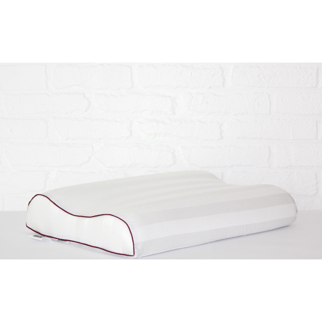 Подушка MirSon ортопедична 6003 Noble stripe Royal Pearl 58х40х10.5 (2200003260724) - зображення 3