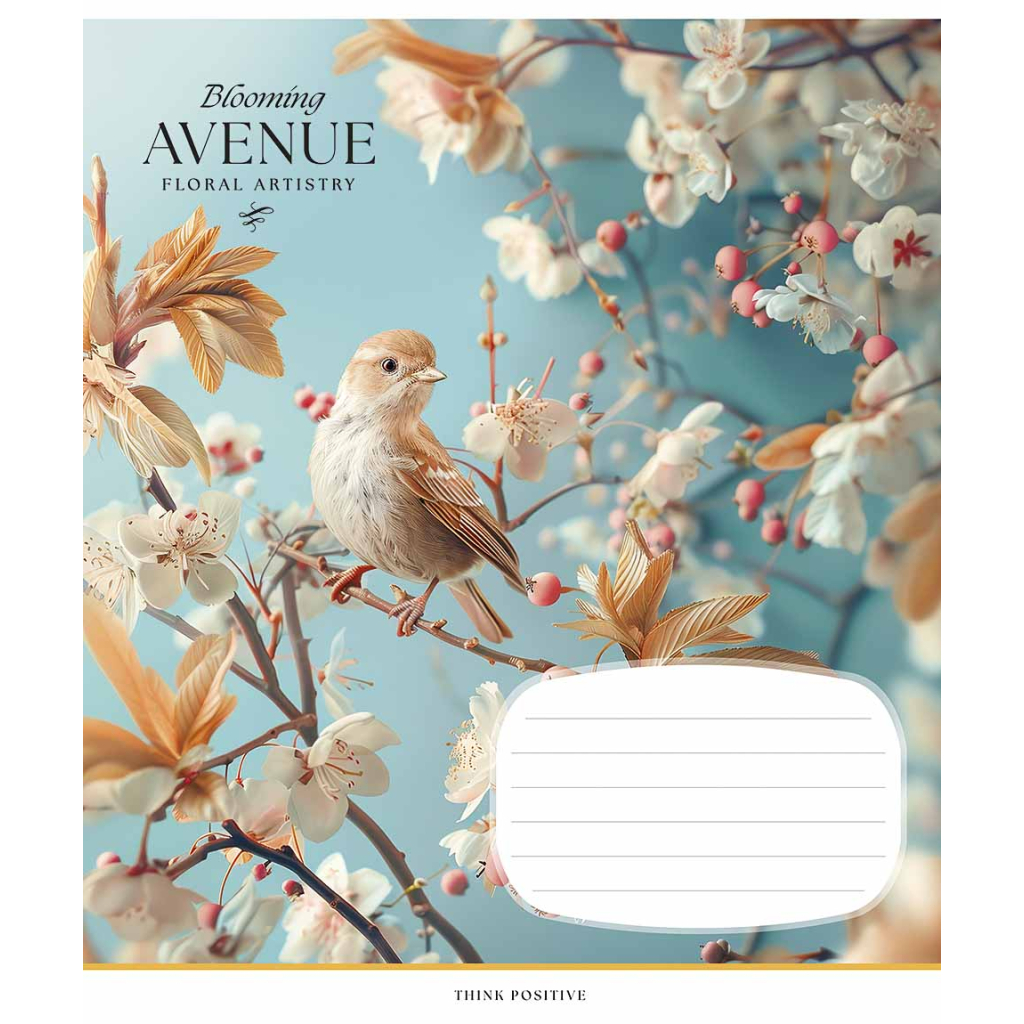 Зошит Школярик Blooming avenue 18 аркушів лінія (018-3553L) - зображення 1