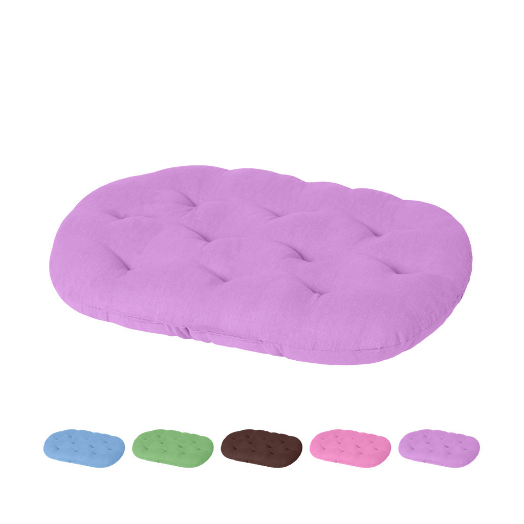 Матрац для тварин Teremok овальний L 75х65х7 см фіолетовий (41059) - зображення 1