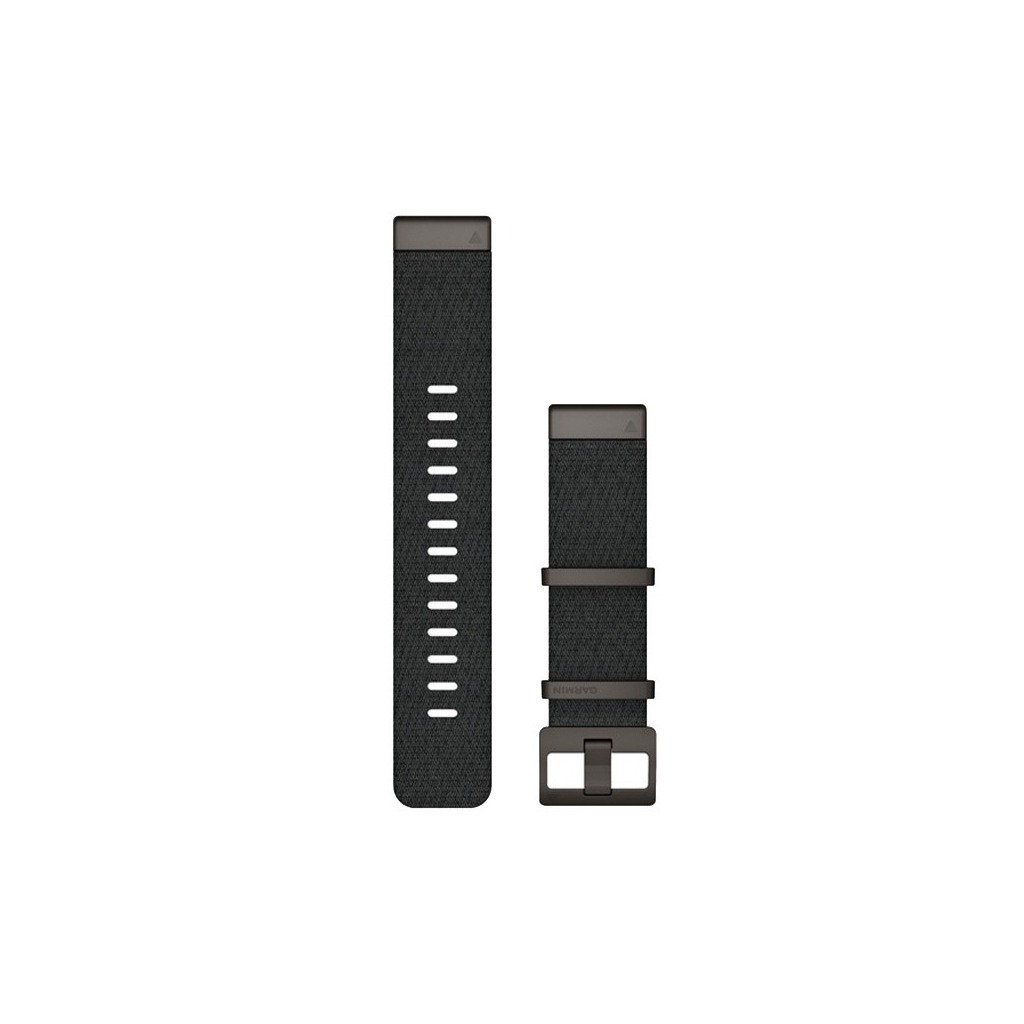 Ремінець до смарт-годинника Garmin MARQ, QuickFit 22m, Jacquard-weave Nylon Strap, Heathered Black (010-12738-03) - зображення 1