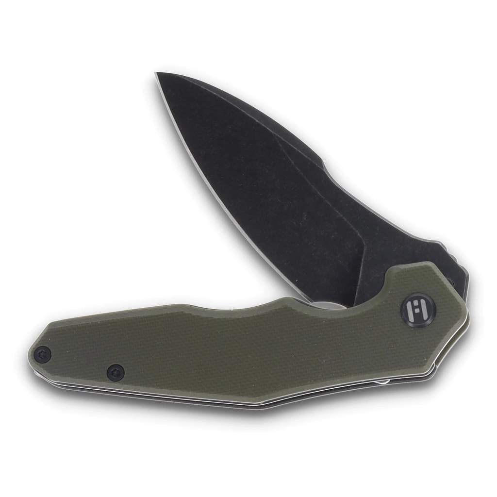 Ніж Hightron Mini Ventura, D2, G10, зелений, чорний stonewash клинок (HK05GRNBS) - зображення 4