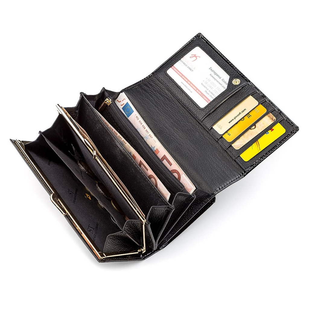 Гаманець ST Leather Чорний (18433) - зображення 6