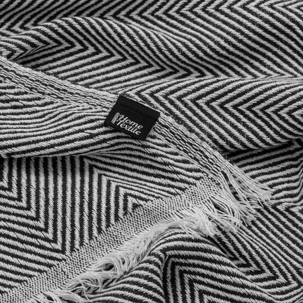 Плед Ardesto Summer 140х190см, 100% бавовна, чорний (ART0915SL) - зображення 5