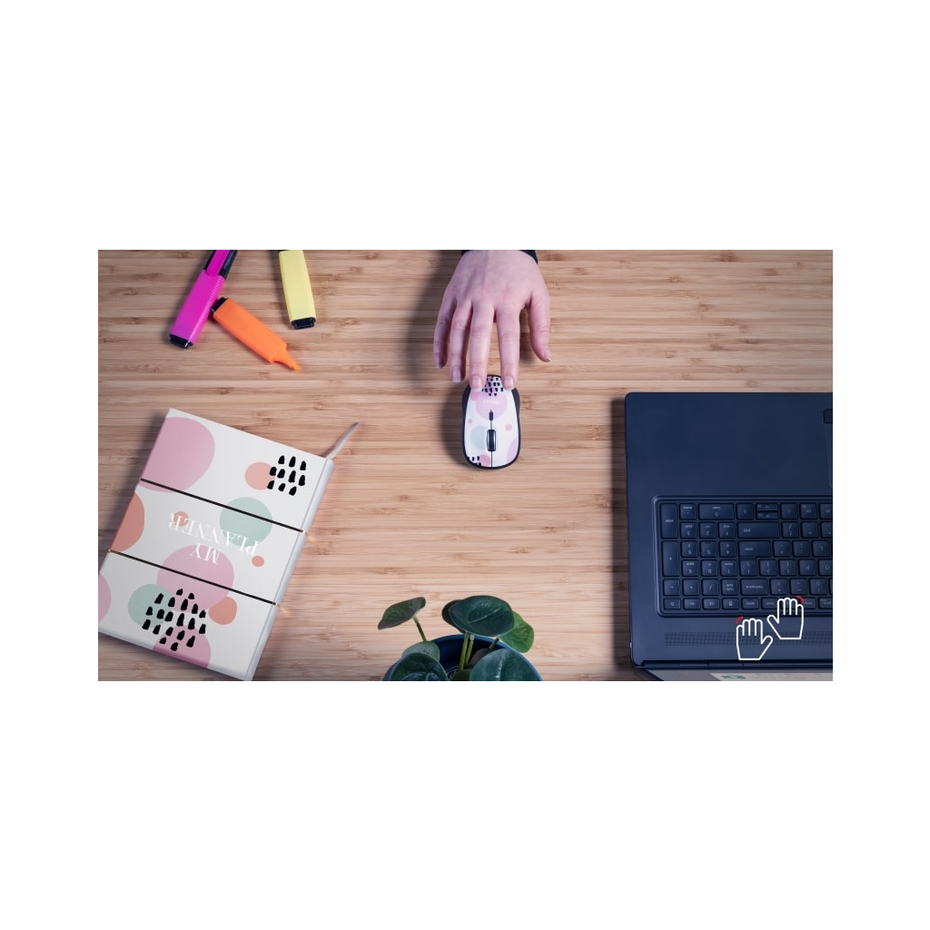 Мишка Trust YVI Wireless Pink Circles (24441) - зображення 3