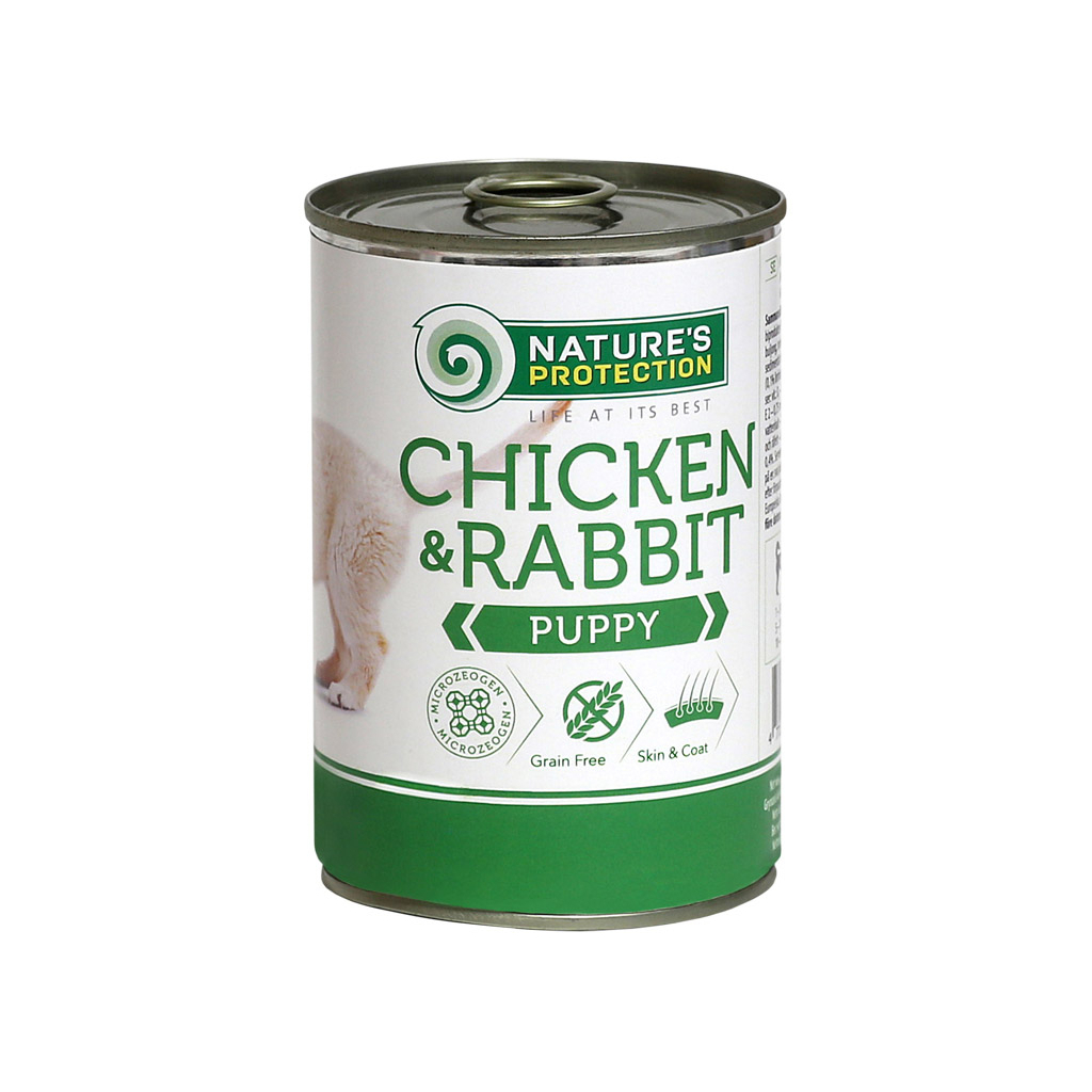 Консерви для собак Nature's Protection Puppy Chicken&Rabbit 400 г (KIK45090) - зображення 1