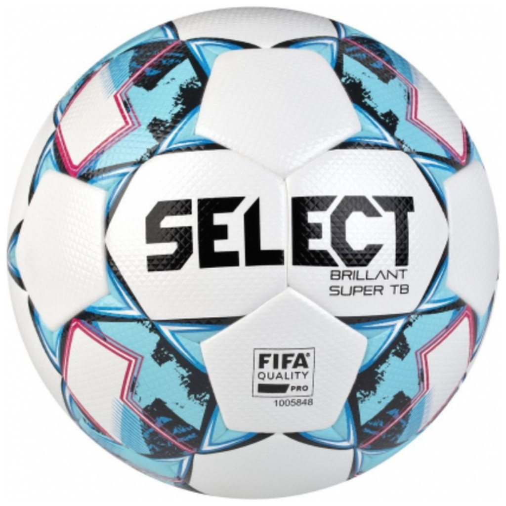 М'яч футбольний Select Brillant Super TB FIFA біло-синій Уні 5 (5703543267507) - зображення 1