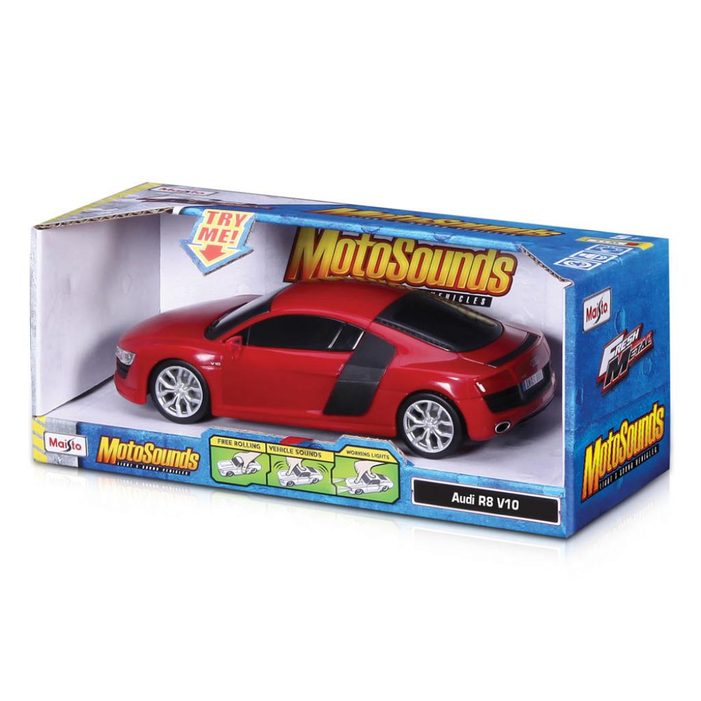 Машина Maisto Audi R8 V10 червоний. Світло і звук (1:24) (81225 red) - зображення 2
