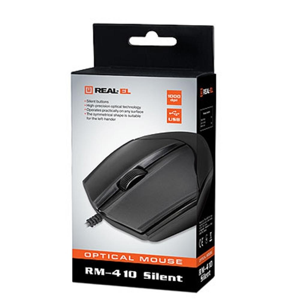 Мишка REAL-EL RM-410 Silent Black - зображення 6