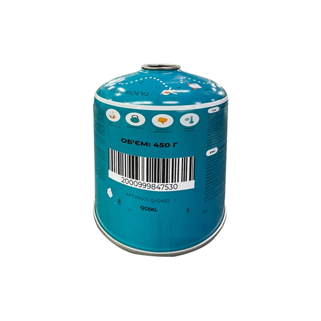 Газовий балон Quest 450 г різьбове з'єднання (Q-G450) - зображення 4