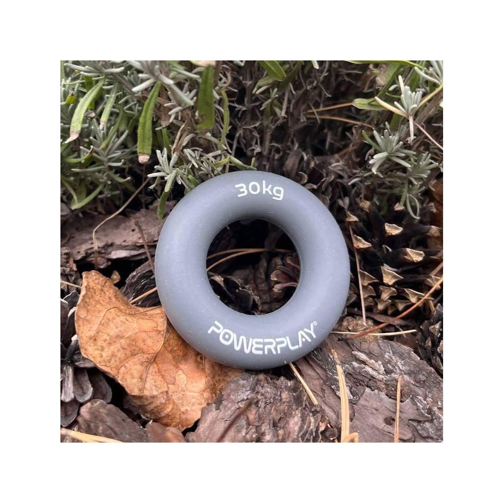 Еспандер PowerPlay PP-4324 Hand Grip Ring X-Hard 30 кг Сірий (PP_4324_30kg) - зображення 5
