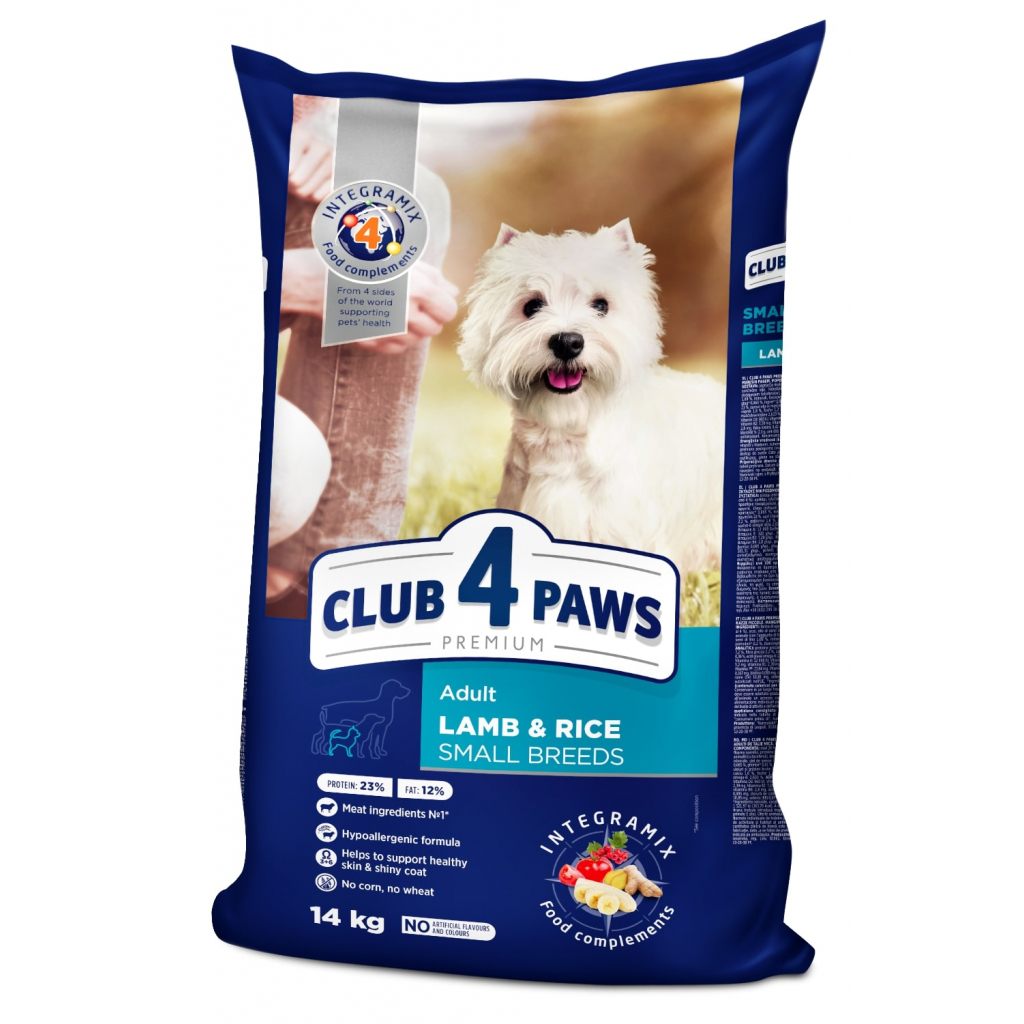 Сухий корм для собак Club 4 Paws Преміум. Для дрібних порід - ягня і рис 14 кг (4820083909580) - зображення 1
