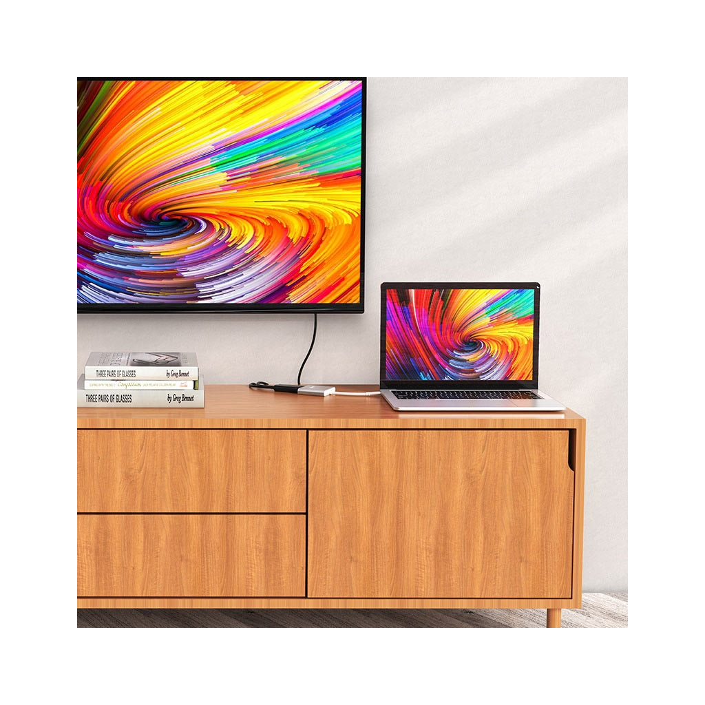 Концентратор HOCO USB-C to USB3.0+HDMI+PD HB14 Silver (6931474725790) - зображення 9