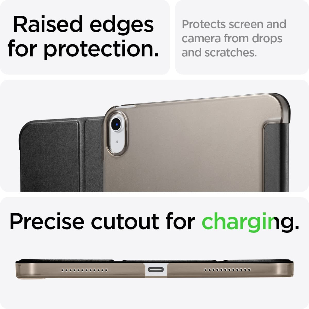 Чохол до планшета Spigen Apple iPad 10.9" (2022) Smart Fold, Black (ACS05309) - зображення 9