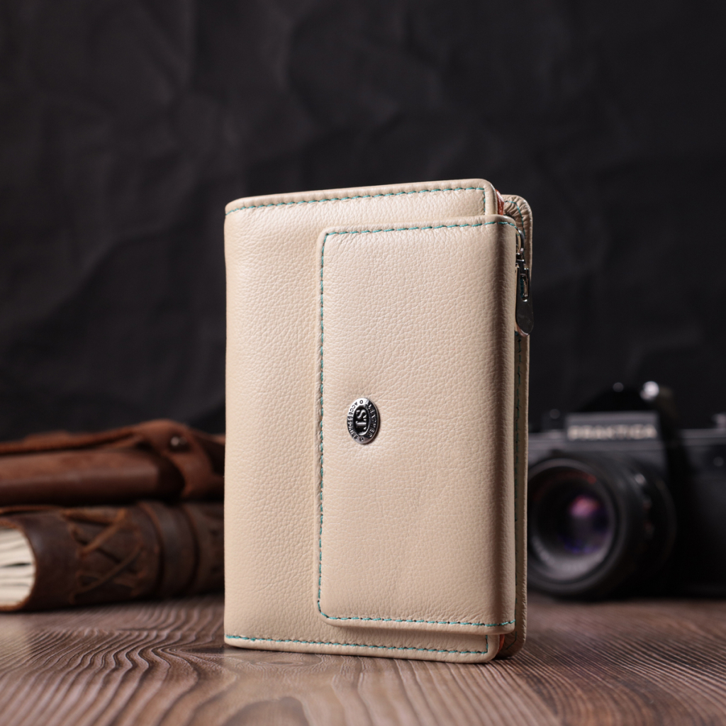 Гаманець ST Leather З натуральної шкіри Білий (22500) - зображення 8