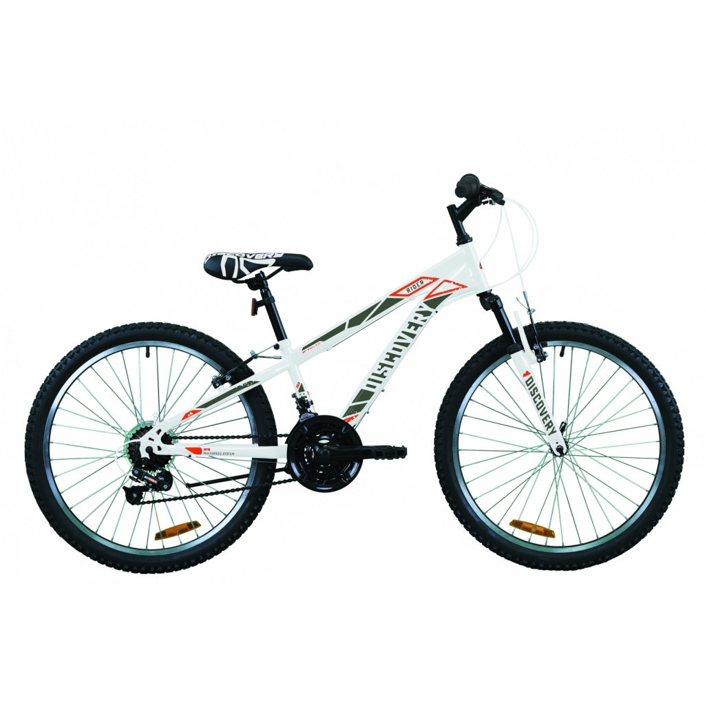 Велосипед Discovery 24" RIDER AM Vbr рама-11,5" St 2020 біло-червоний з сірим (OPS-DIS-24-195) - зображення 1