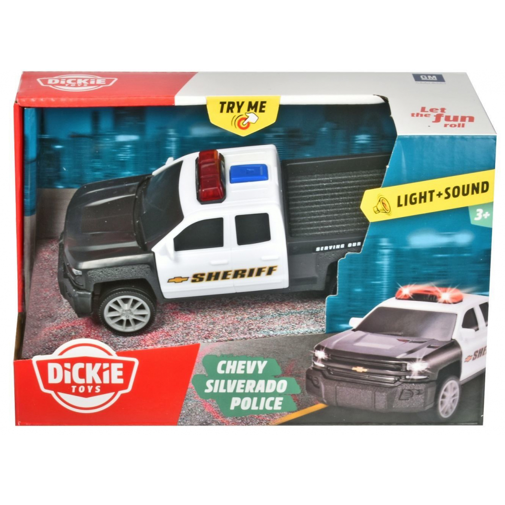 Машина Dickie Toys Чеві Сільверадо зі світловими та звуковими ефектами 15 см (3712021) - зображення 5