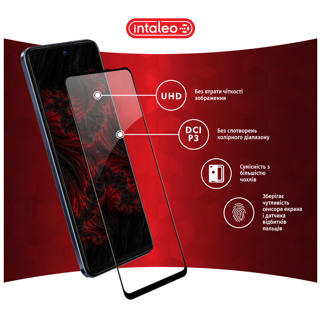 Скло захисне Intaleo Full Glue Tecno Camon 18 Premier (1283126529207) - зображення 4