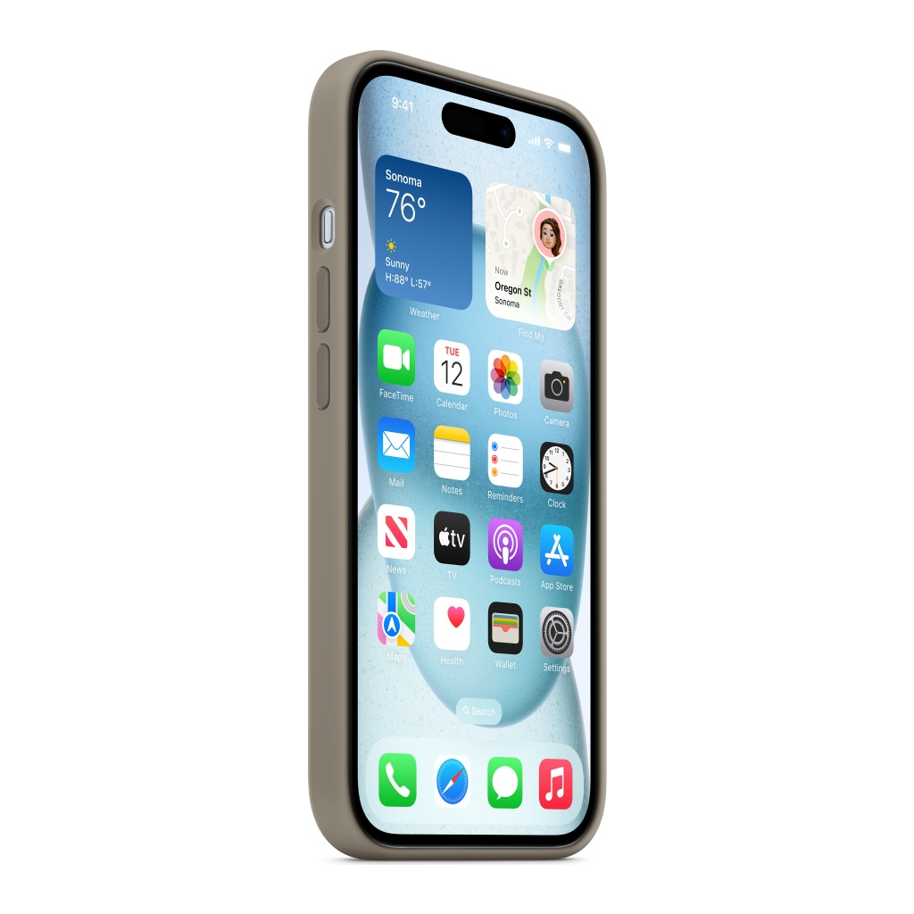 Чохол до мобільного телефона Apple iPhone 15 Silicone Case with MagSafe Clay (MT0Q3ZM/A) - зображення 7