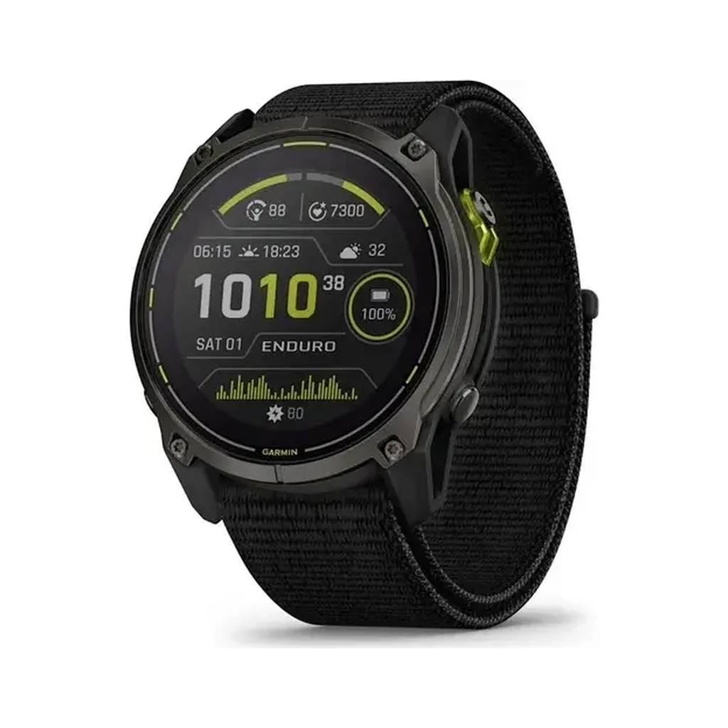 Смарт-годинник Garmin Enduro 3, Crbn Gry DLC Ti w/Blk Sport Loop Band, GPS (010-02751-01/010-02751-00) - зображення 1