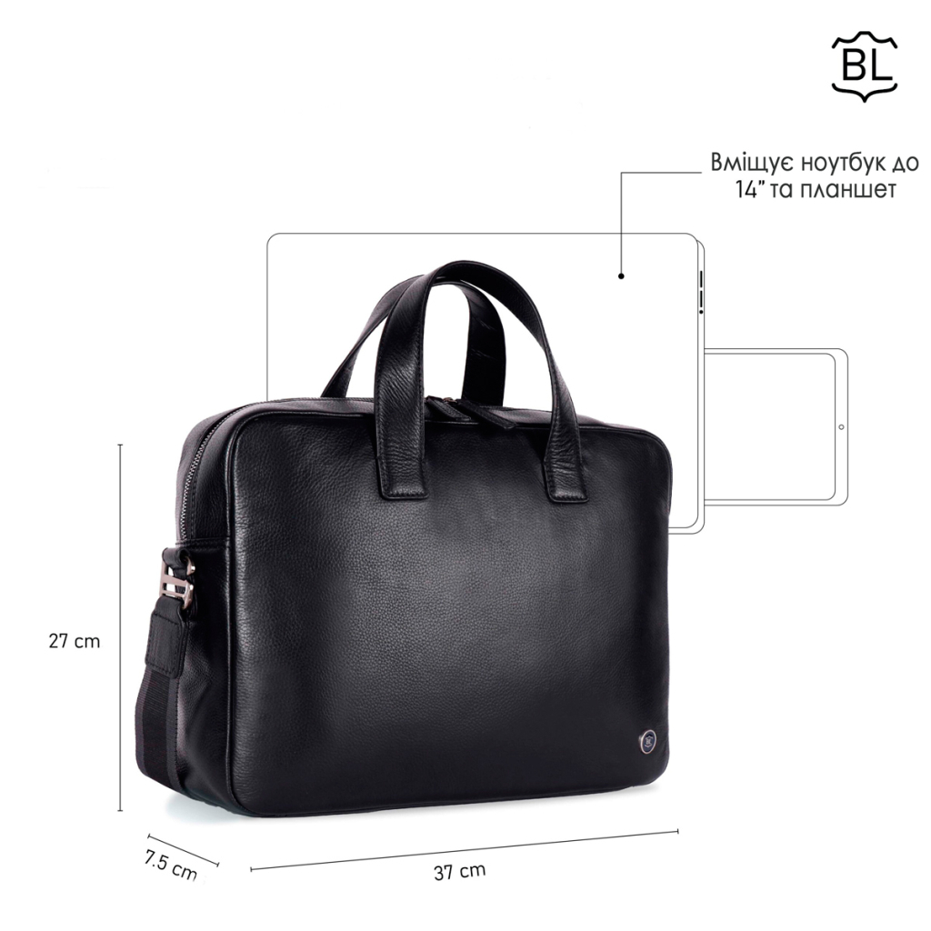 Сумка Brampton London Maven Black (64273 BLK) - зображення 10