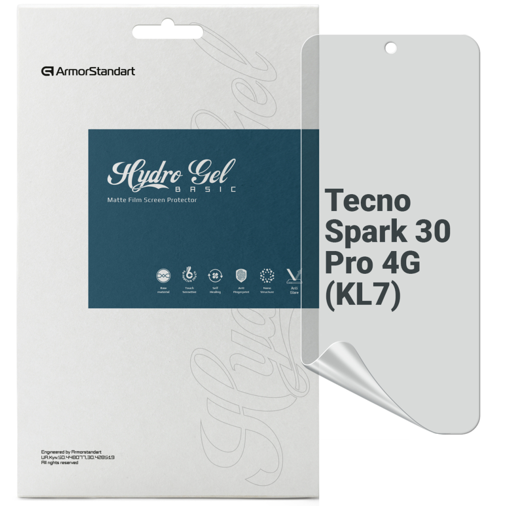 Плівка захисна Armorstandart Matte Tecno Spark 30 Pro 4G (KL7) (ARM83304) - зображення 1