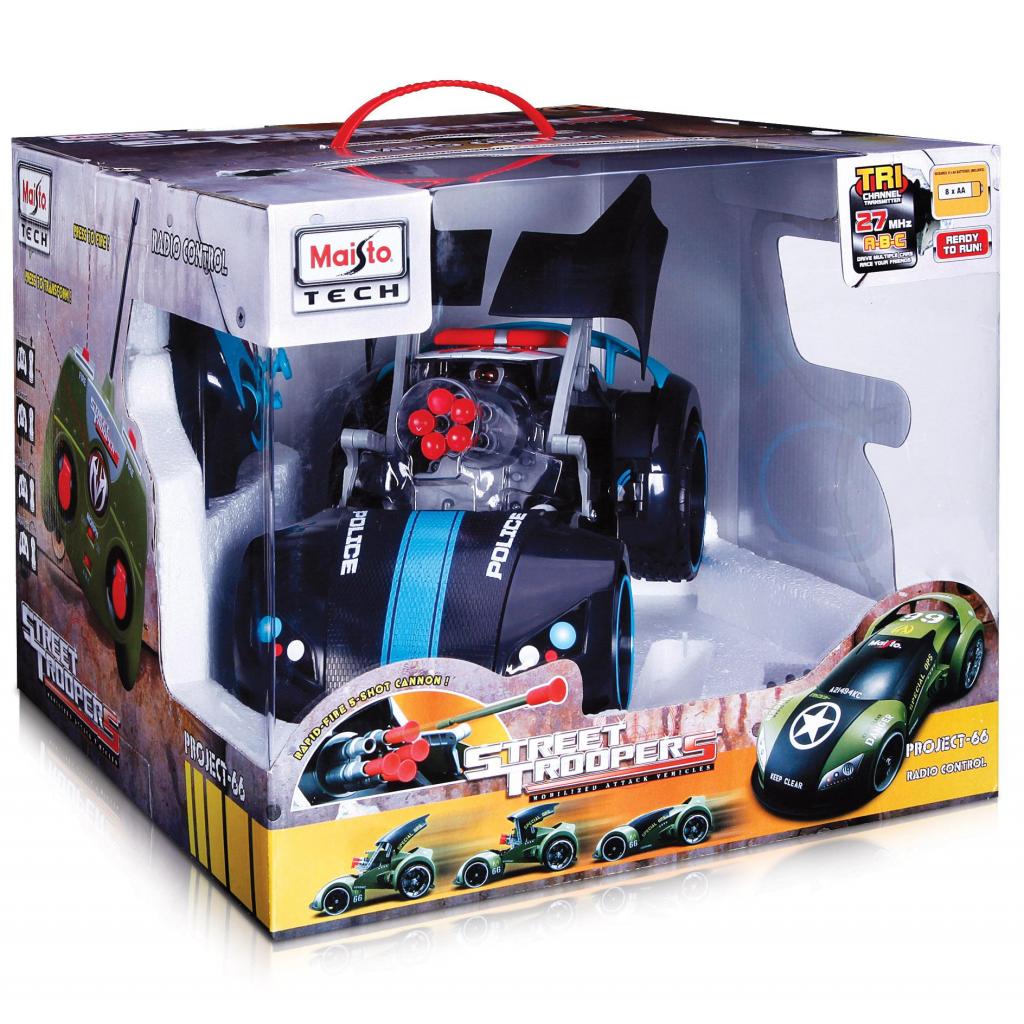 Радіокерована іграшка Maisto трансформер Street Troopers Project 66 (81107 black/blue) - зображення 3
