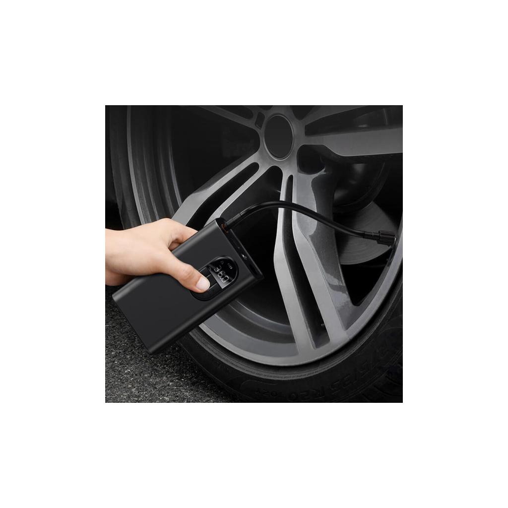 Автомобільний компресор Baseus Energy Source Inflator Pump Black (CRNL040001) - изображение 8