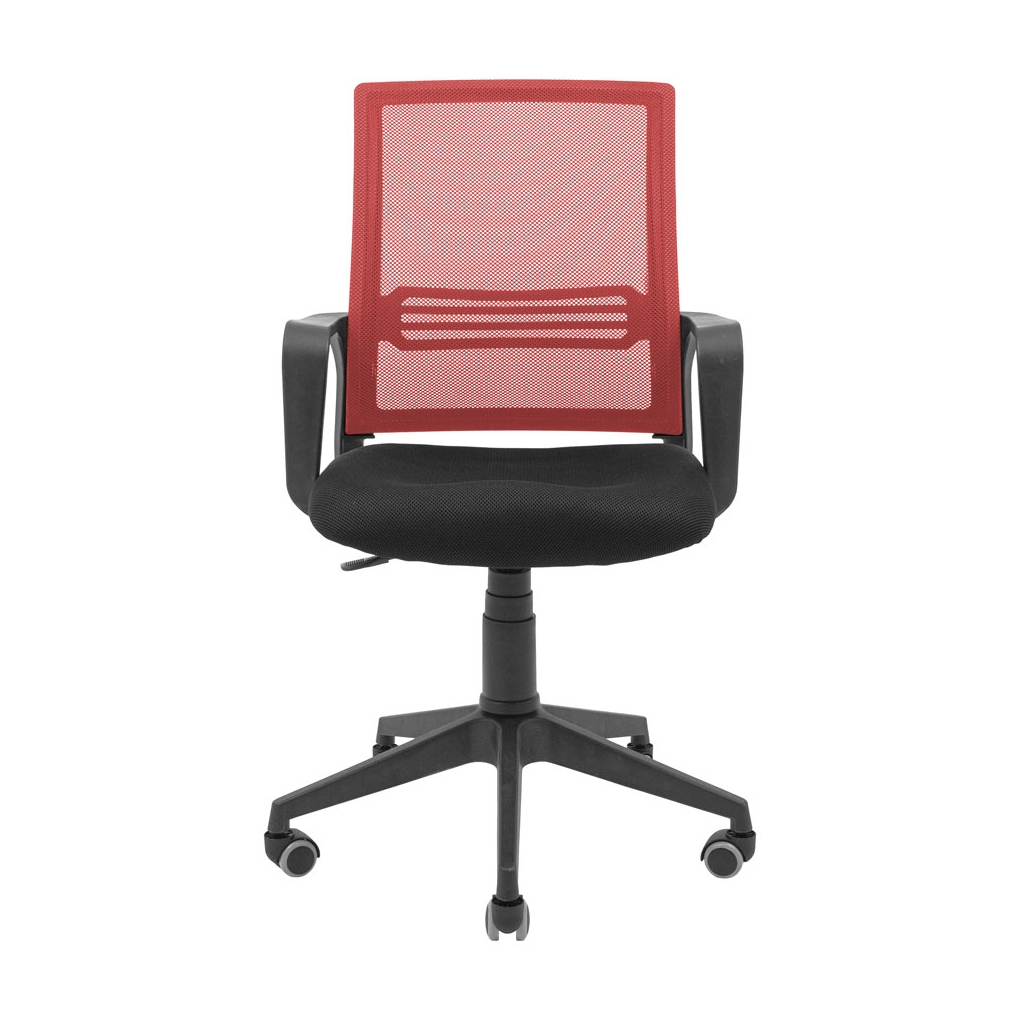 Офісне крісло Richman Джина Пластик Піастра Сітка чорна + червона (ADD0003120) - зображення 2