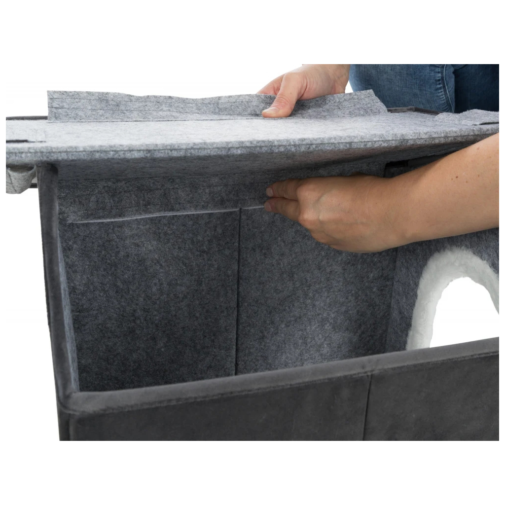 Будиночок для тварин Trixie Лівія 38х41х44 см темно-сірий (4057589379115) - изображение 9