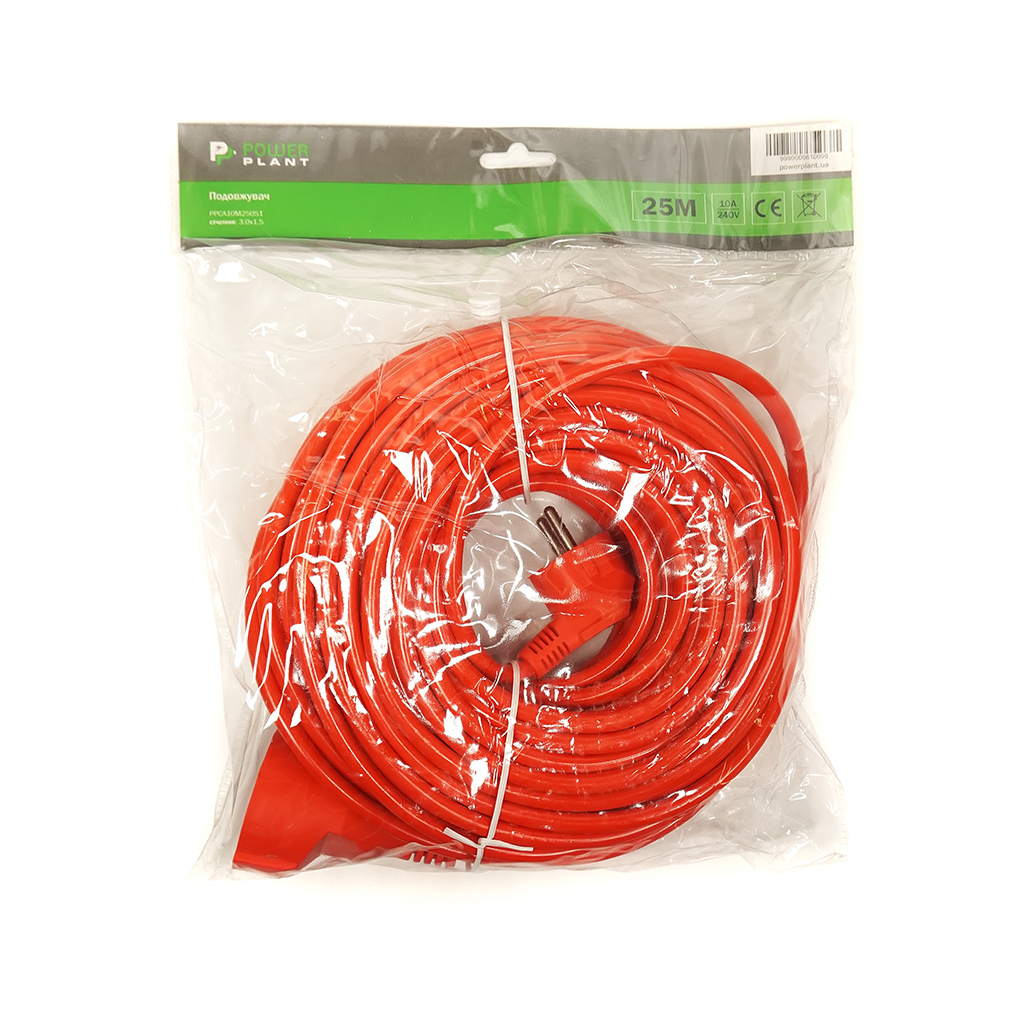 Мережевий подовжувач PowerPlant JY-3024/25 25м (PPCA10M250S1) - зображення 3