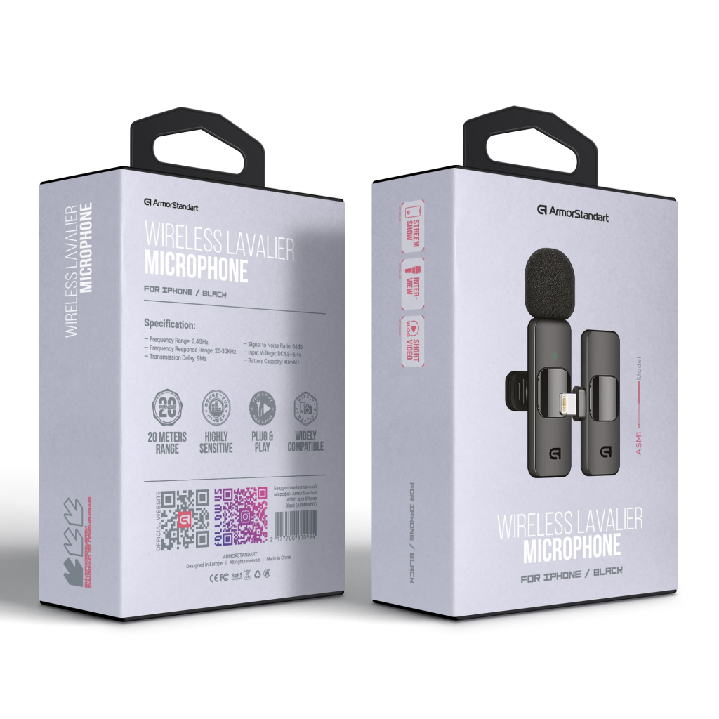 Мікрофон Armorstandart ASM1 для iPhone Black (ARM80099) - зображення 2