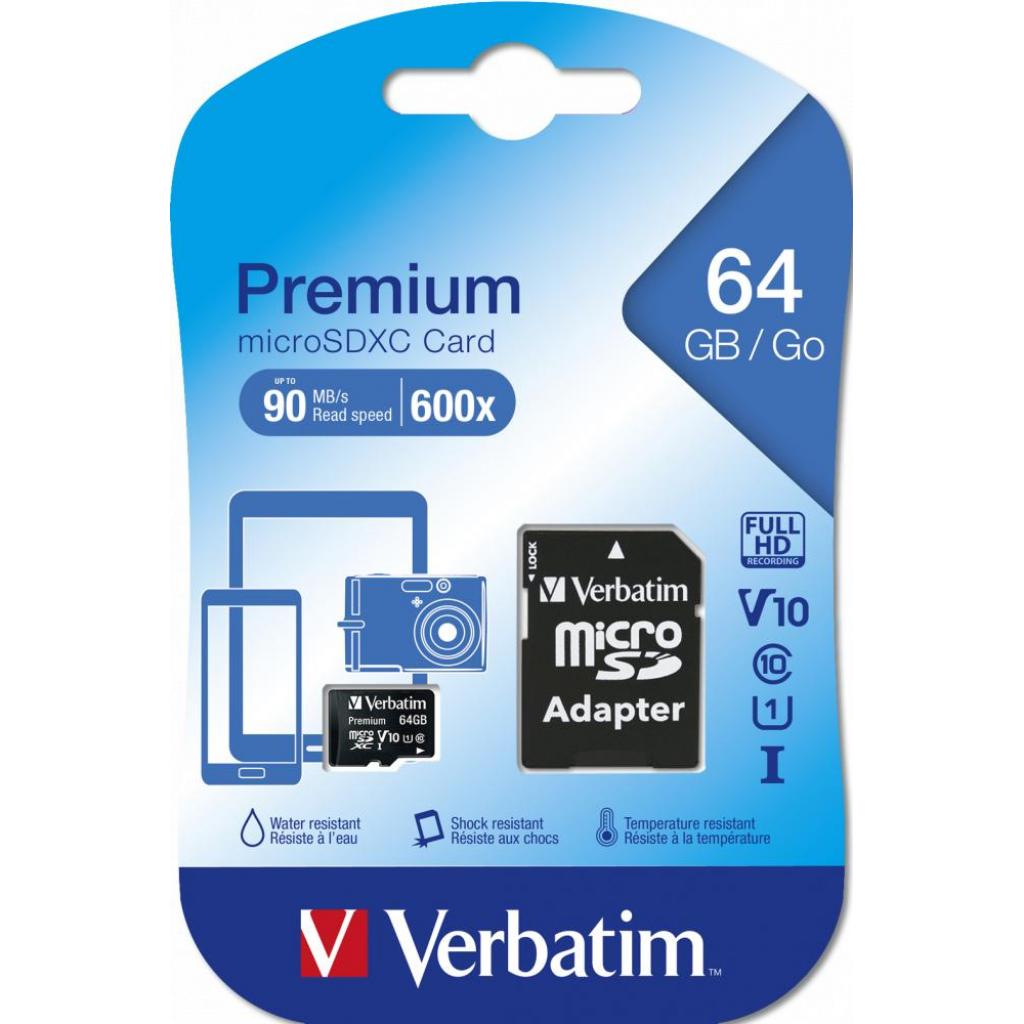 Карта пам'яті Verbatim 64GB microSDXC class 10 UHS-I PRO+ (MDAVR-92/G) - зображення 2