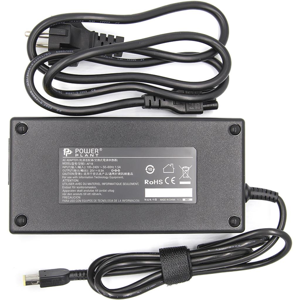 Блок живлення до ноутбуку PowerPlant IBM/LENOVO 220V, 20V 170W 8.5A (USB) (IB170HUSB) - зображення 2