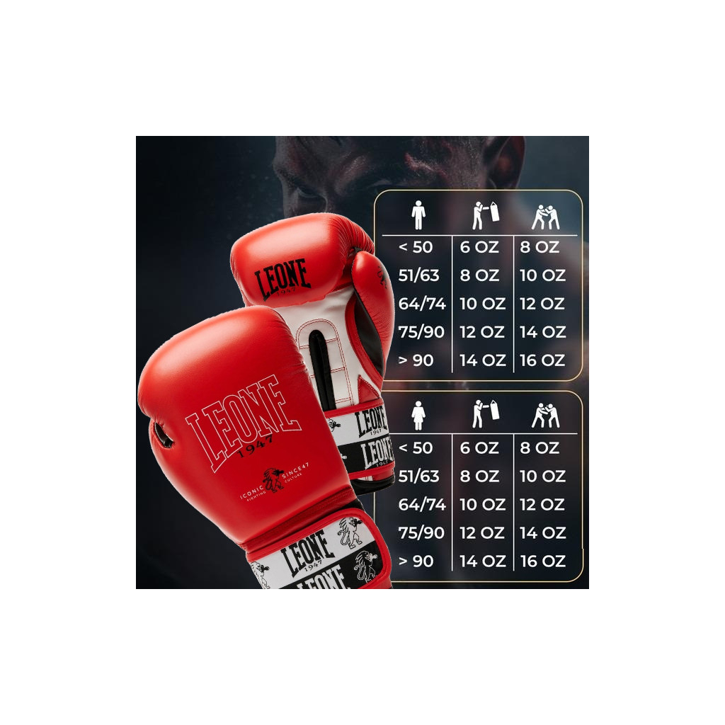 Боксерські рукавички Leone GN208 Iconic Red 14 унцій (GN208_Red_14oz) - зображення 10