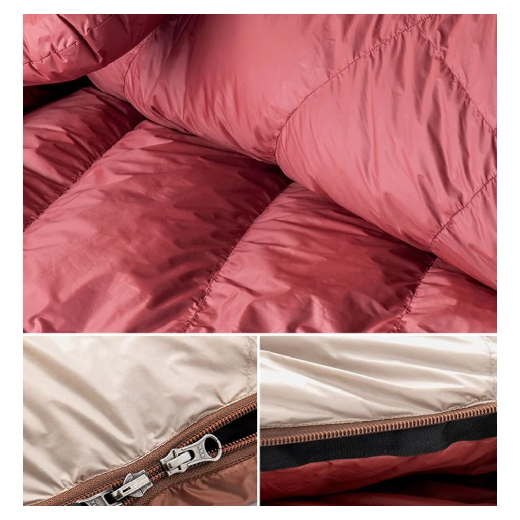 Спальний мішок Naturehike Snowbird NH20YD001 натуральний пух L Brown 560 g (6927595761298) - зображення 10