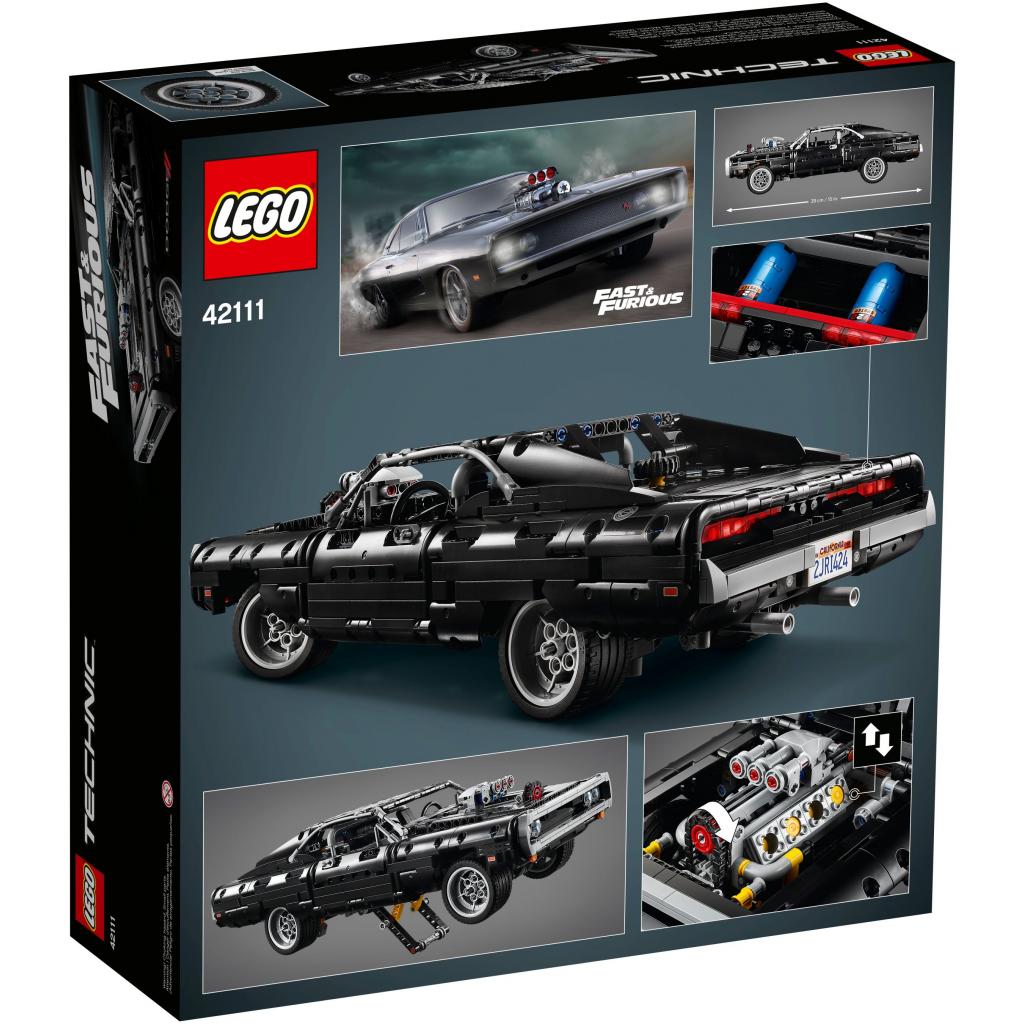 Конструктор LEGO Technic Dodge Charger Домініка Торетто 1077 деталей (42111) - зображення 8