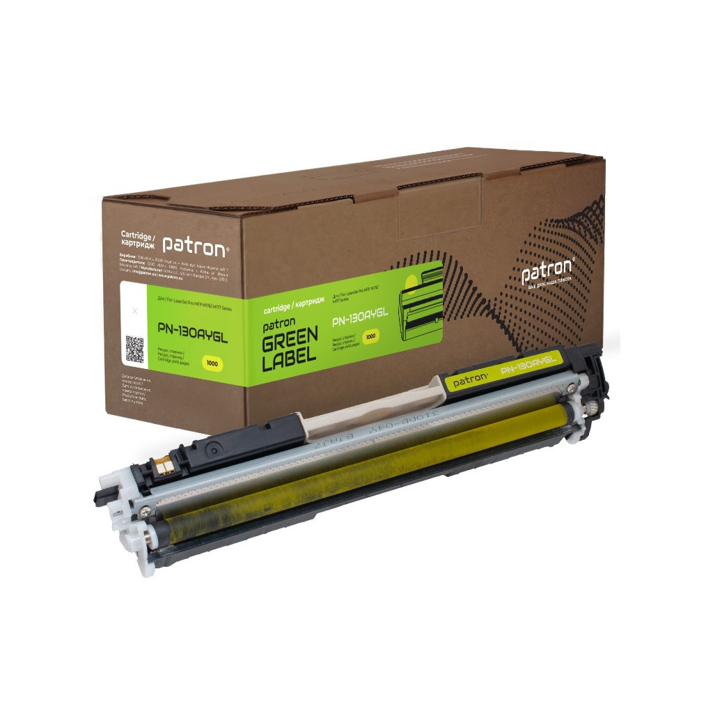 Тонер-картридж Patron HP 130A (CF352A) Green Label, yellow (PN-130AYGL) - зображення 1