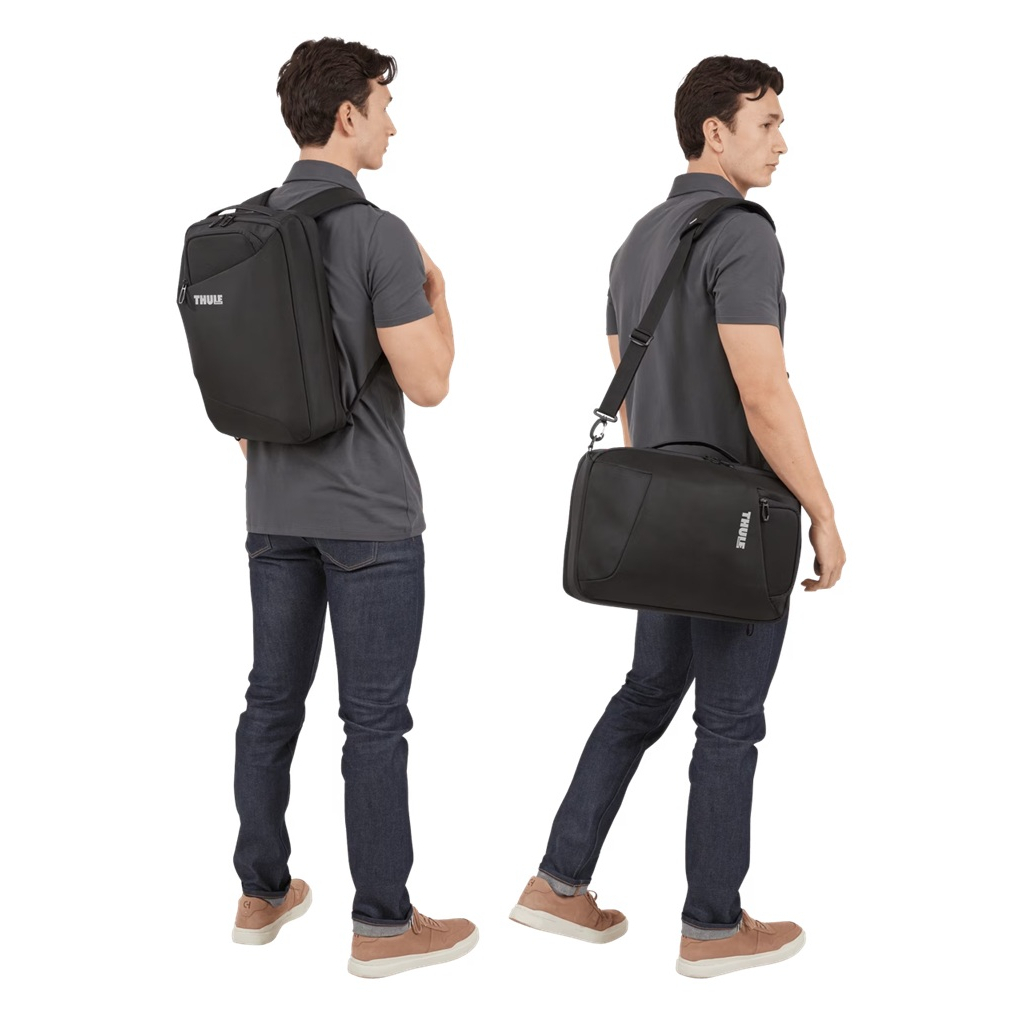 Сумка для ноутбука Thule 15.6 Accent Recycled Convertible TACLB-2116 black 26x31x38 см (3205383) - зображення 5