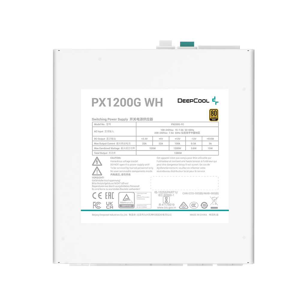 Блок живлення Deepcool 1200W PX1200G WH (R-PXC00G-FC0W-EU) - зображення 5