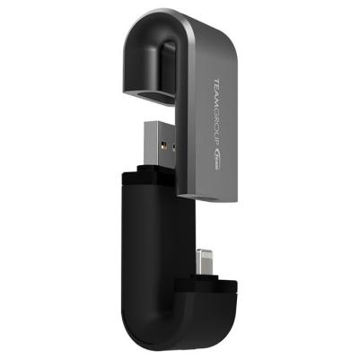 USB флеш накопичувач Team 128GB WG02 Gray USB 3.0/Lightning (TWG02DGC01) - зображення 4