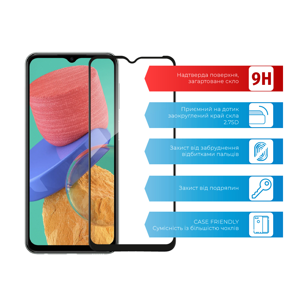 Скло захисне ACCLAB Full Glue Samsung M33 5G (1283126522567) - зображення 3
