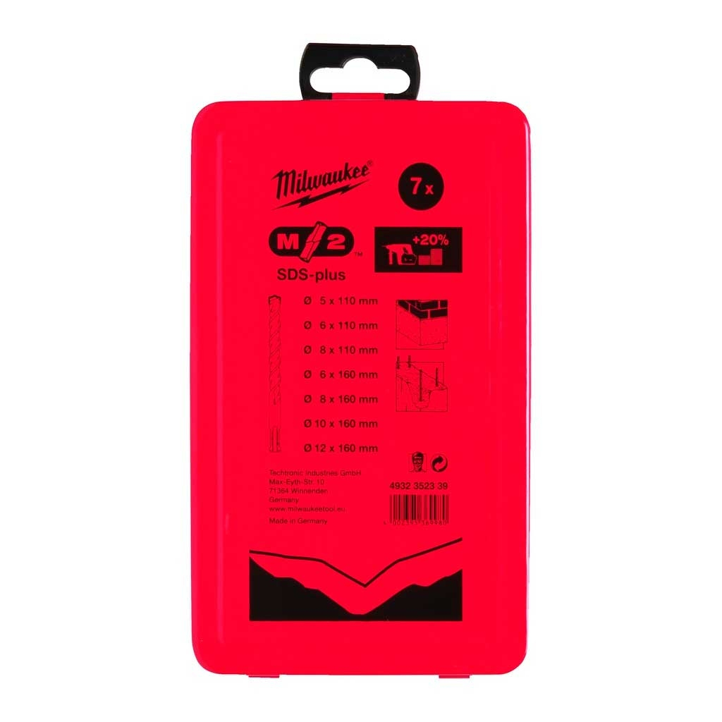 Набір бурів Milwaukee SDS-PLUS M2 7шт (4932352339) - зображення 2