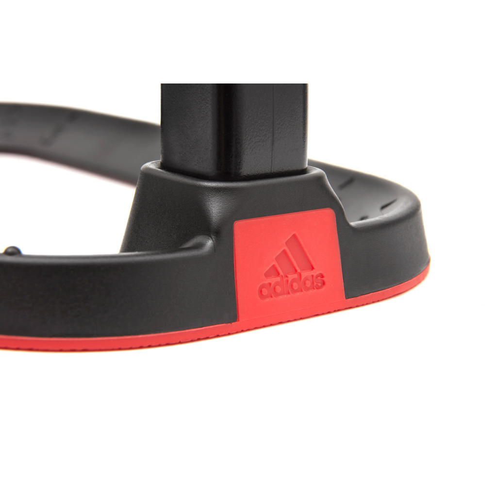 Упори для віджимань Adidas Performance Push Up Bars ADAC-12232 Чорний/Червоний (885652021579) - зображення 7