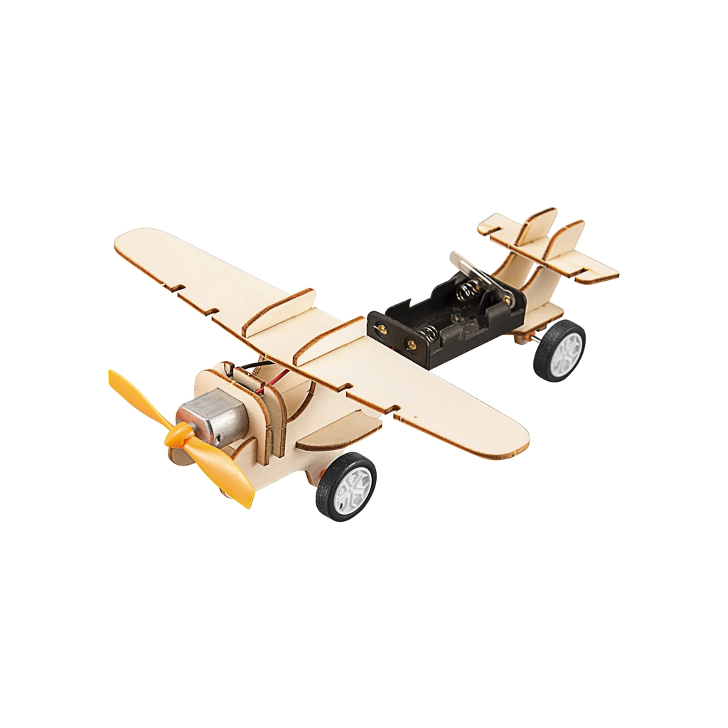 Конструктор Stem Літак Дерев'яний на батарейках (3858894673704) - зображення 2