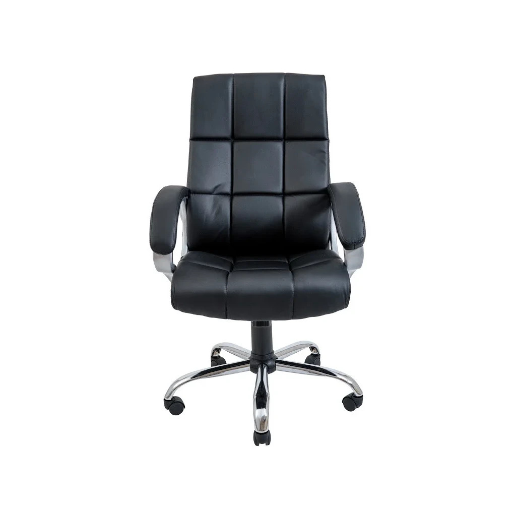 Офісне крісло Richman Аризона Хром М-1 чорне (IM0000039) - зображення 1