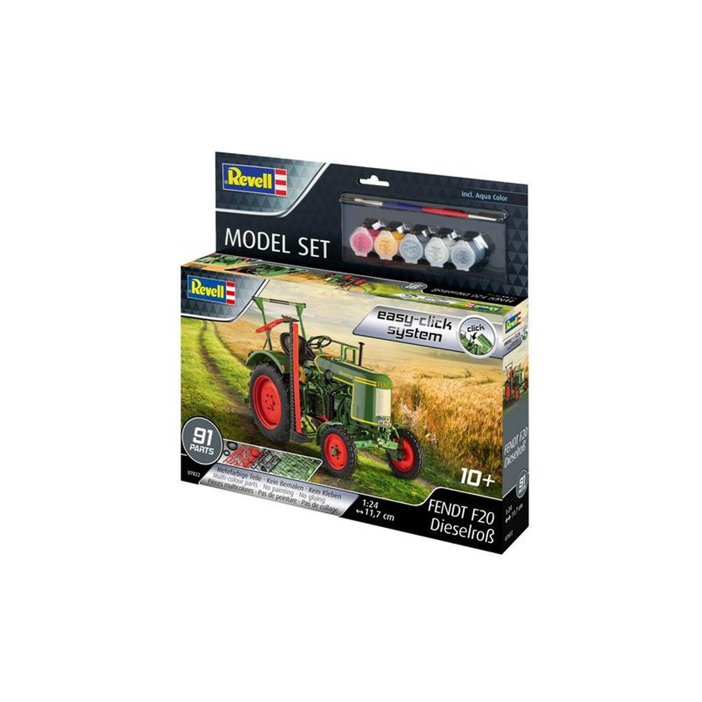 Збірна модель Revell набір Трактор Fendt F20 "Dieselroß" рівень 2, 1:24 (RVL-67822) - зображення 1