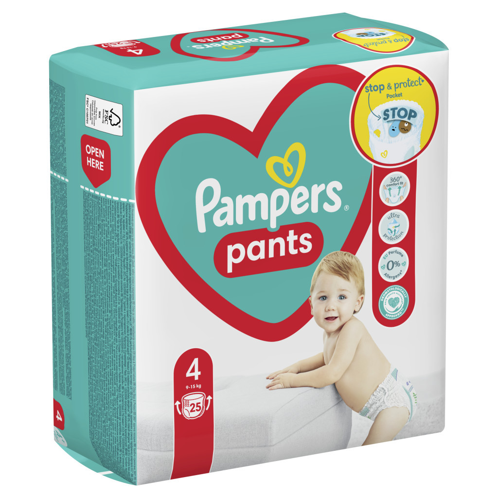 Підгузки Pampers трусики Maxi Pants Розмір 4 (9-15 кг) 25 шт (8006540067741) - зображення 3