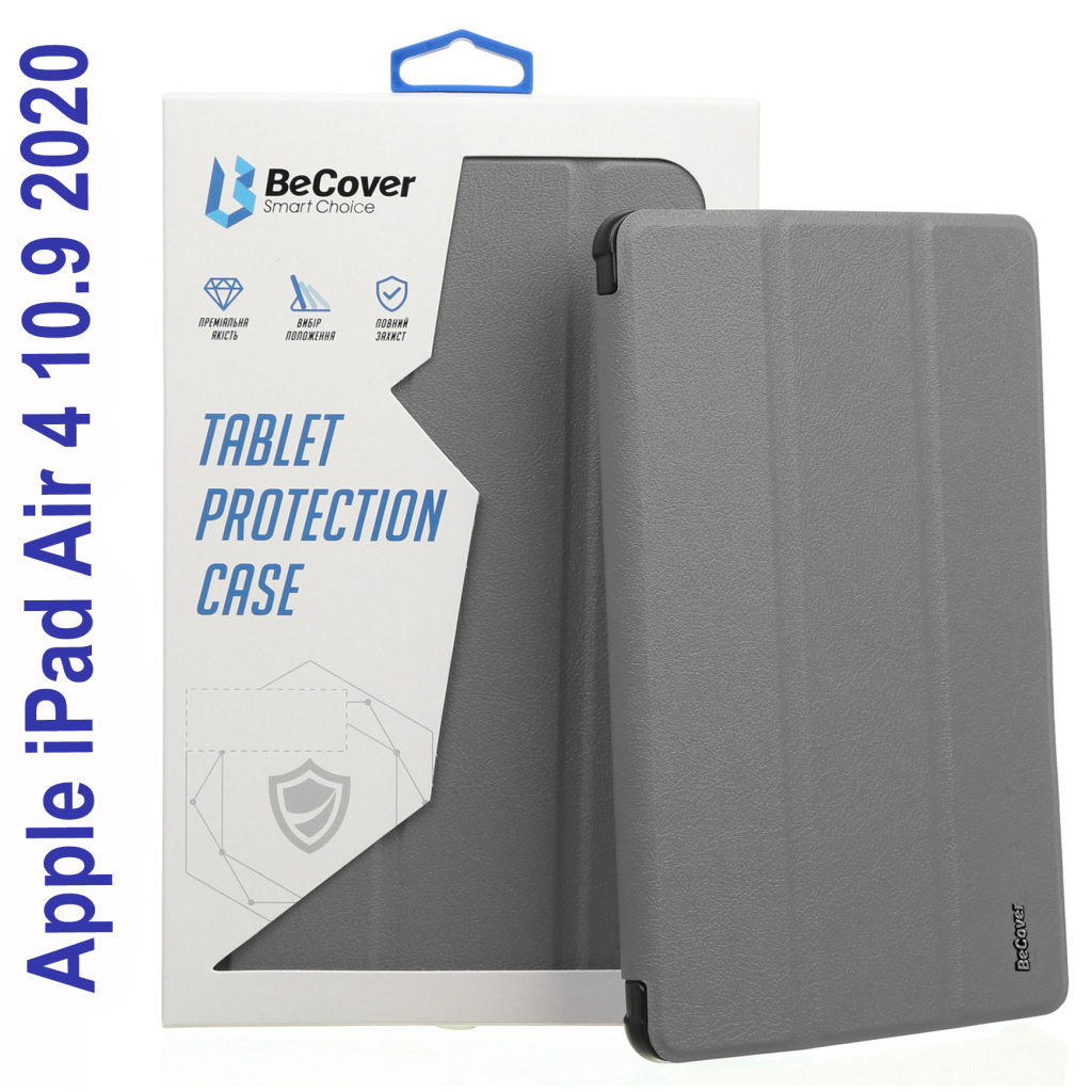 Чохол до планшета BeCover Soft TPU Pencil Apple iPad Air 4 10.9 2020/2021 Gray (706763) - зображення 1