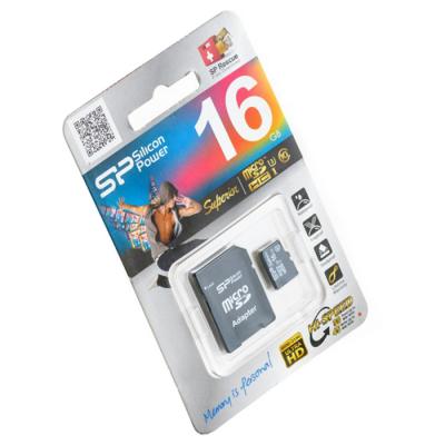 Карта пам'яті Silicon Power 16GB microSD Class10 UHS-I U3 (SP016GBSTHDU3V10SP) - зображення 3